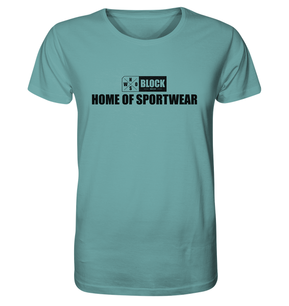 N.O.S.W. BLOCK Shirt "HOME OF SPORTWEAR" Männer Organic T-Shirt citadel blue