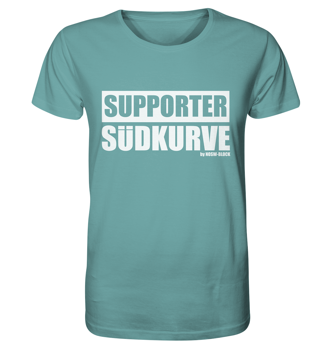 N.O.S.W. BLOCK Fanblock Shirt "SUPPORTER SÜDKURVE" Männer Organic T-Shirt citadel blue