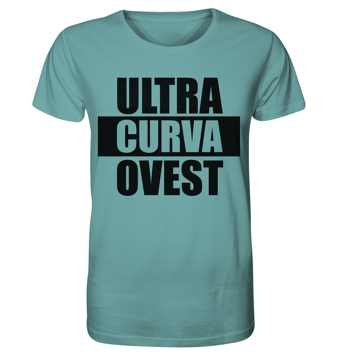 N.O.S.W. BLOCK Ultras Shirt "ULTRA CURVA OVEST" Männer Organic T-Shirt citadel blue