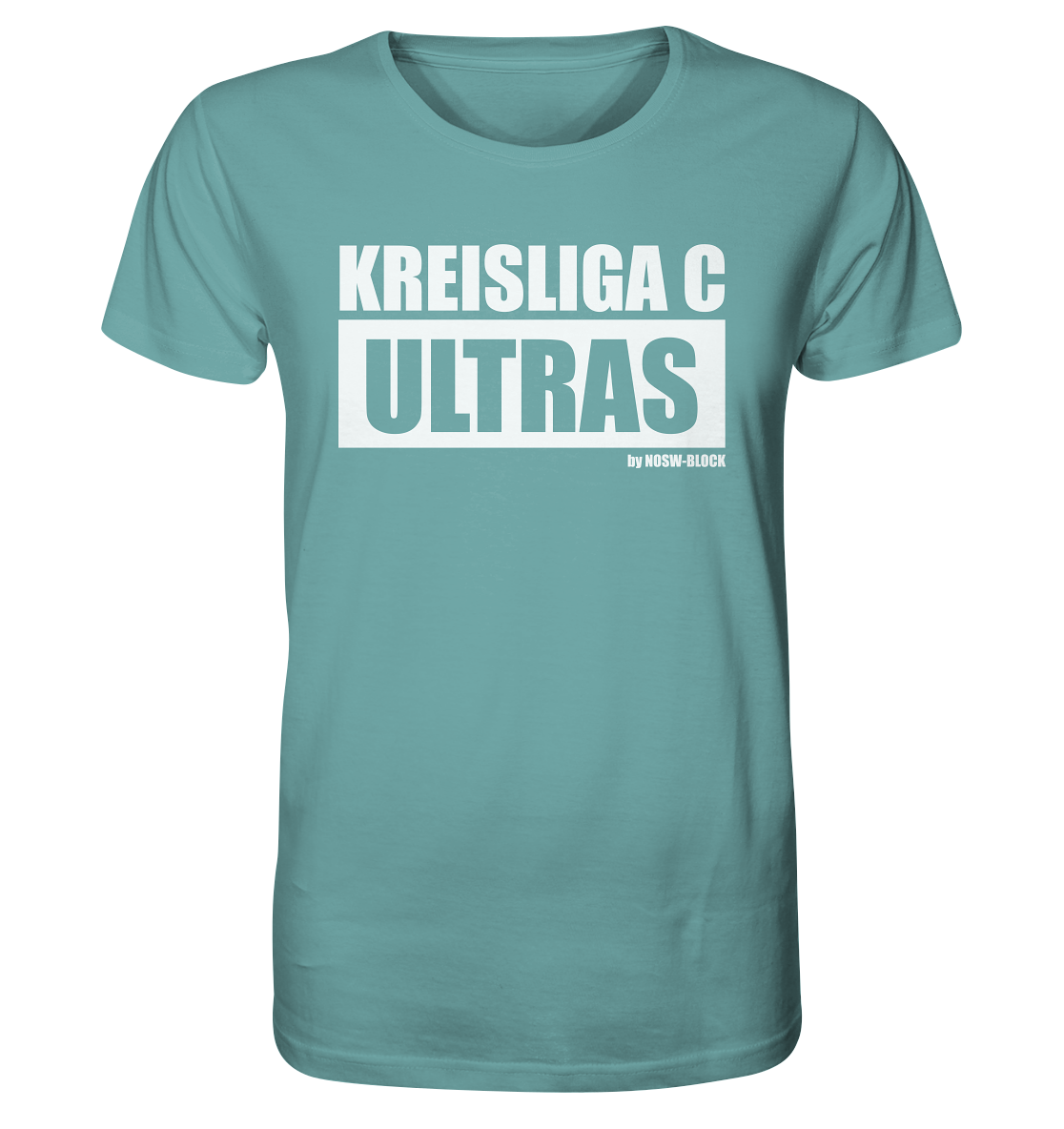 N.O.S.W. BLOCK Ultras Shirt "KREISLIGA C ULTRAS" Männer Organic Rundhals T-Shirt citadel blue