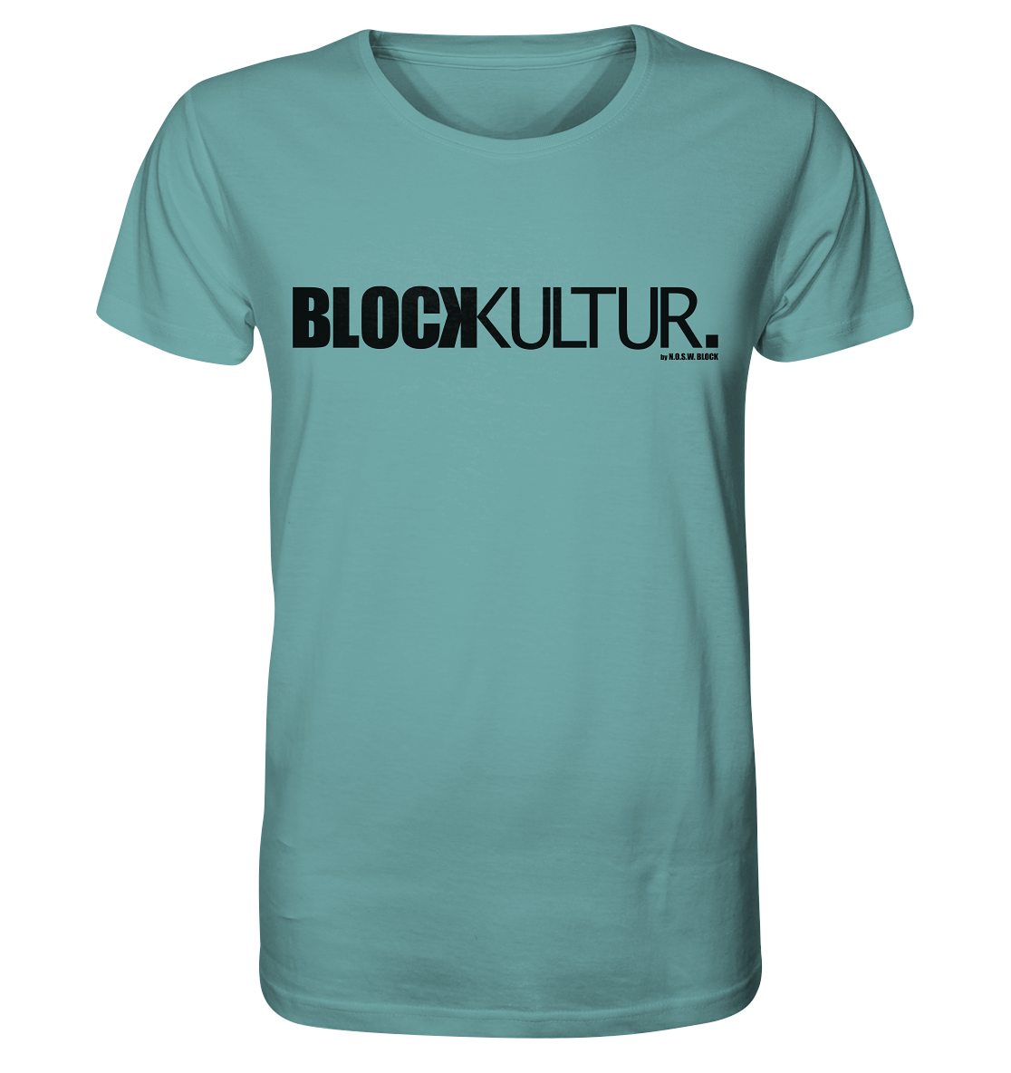 N.O.S.W. BLOCK Fanblock Shirt "BLOCK KULTUR." Männer Organic T-Shirt citadel blue