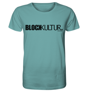 N.O.S.W. BLOCK Fanblock Shirt "BLOCK KULTUR." Männer Organic T-Shirt citadel blue