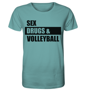 N.O.S.W. BLOCK Fanblock Shirt "SEX, DRUGS & VOLLEYBALL" Männer Organic T-Shirt citadel blue