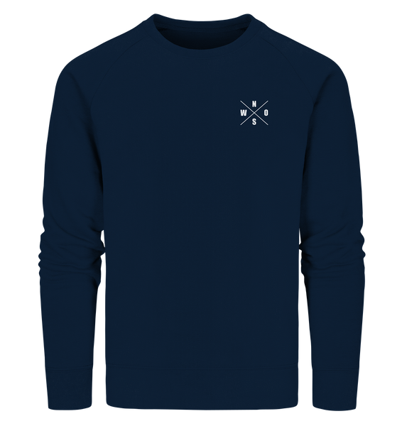 N.O.S.W. BLOCK Sweater "N.O.S.W. BLOCK BLOCKWEAR" Männer Organic Sweatshirt navy