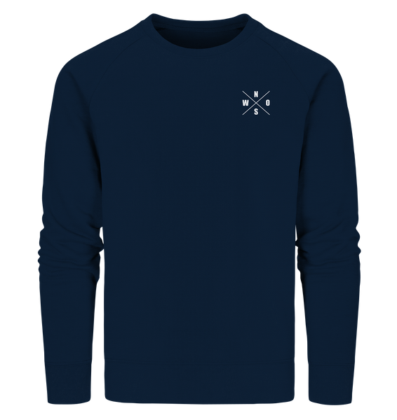 N.O.S.W. BLOCK Gegen Rechts Sweater "HANDBALLFANS GEGEN RECHTS" beidseitig bedrucktes Männer Organic Sweatshirt navy