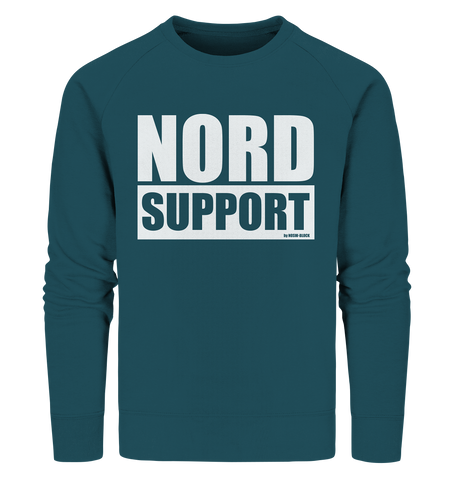 N.O.S.W. BLOCK Fanblock Sweater "NORD SUPPORT" Männer Organic Sweatshirt stargazer