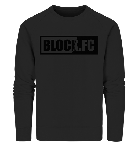 N.O.S.W. BLOCK Sweater "BLOCK.FC" Männer Organic Sweatshirt schwarz