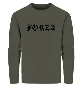 N.O.S.W. BLOCK Fanblock Sweater "FORZA" Männer Organic Sweatshirt khaki