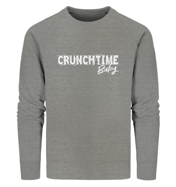 N.O.S.W BLOCK Fanblock Sweater "CRUNCHTIME Baby" Männer Organic Sweatshirt mid heather grau