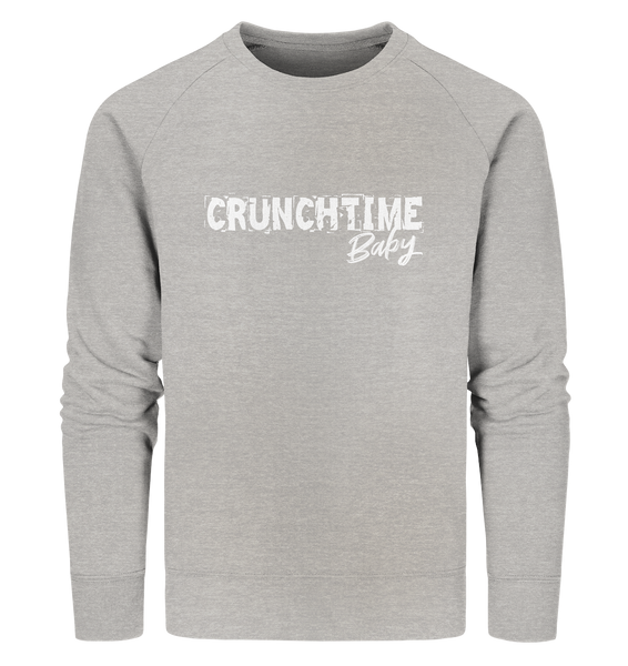 N.O.S.W BLOCK Fanblock Sweater "CRUNCHTIME Baby" Männer Organic Sweatshirt heather grau