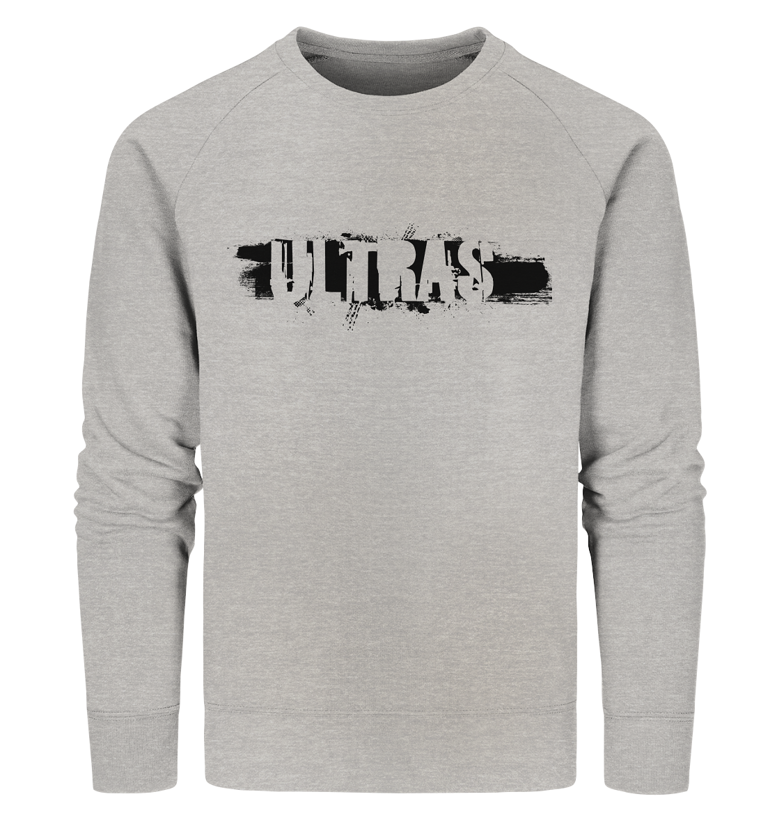 N.O.S.W. BLOCK Ultras Sweater "ULTRAS" Männer Organic Sweatshirt heather grey