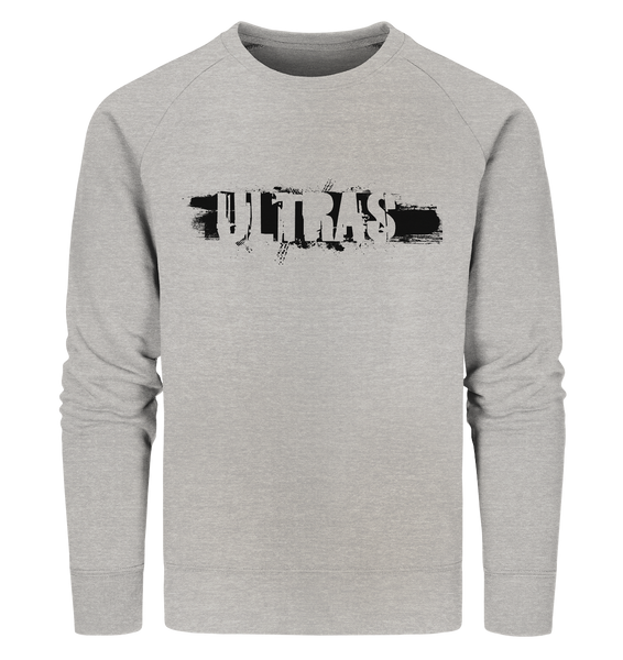 N.O.S.W. BLOCK Ultras Sweater "ULTRAS" Männer Organic Sweatshirt heather grey