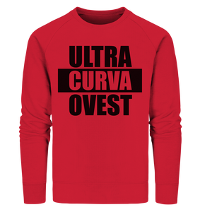 N.O.S.W. BLOCK Ultras Sweater "ULTRA CURVA OVEST" Männer Organic Sweatshirt rot