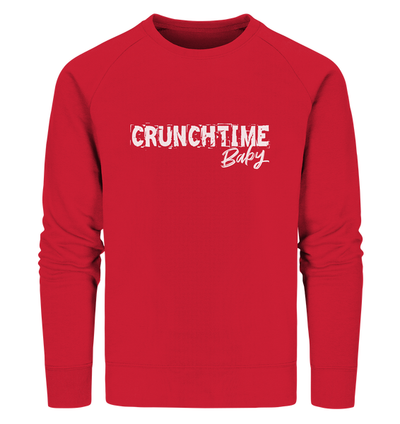 N.O.S.W BLOCK Fanblock Sweater "CRUNCHTIME Baby" Männer Organic Sweatshirt rot