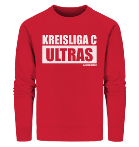 N.O.S.W. BLOCK Ultras Sweater "KREISLIGA C ULTRAS" Männer Organic Sweatshirt rot