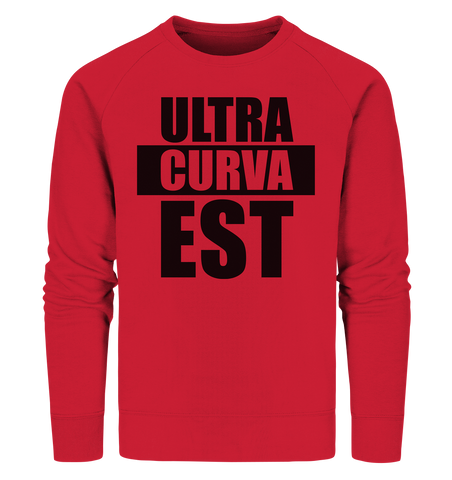 N.O.S.W. BLOCK Ultras Sweater "ULTRA CURVA EST" Männer Organic Sweatshirt rot