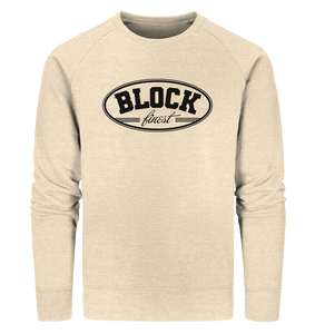 N.O.S.W. BLOCK Fanblock Sweater "BLOCK finest" Männer Organic Sweatshirt natural raw