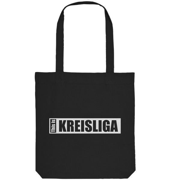 N.O.S.W. BLOCK Teamsport Tote-Bag "THIS IS KREISLIGA" Organic Baumwolltasche schwarz