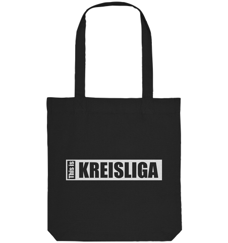 N.O.S.W. BLOCK Teamsport Tote-Bag "THIS IS KREISLIGA" Organic Baumwolltasche schwarz