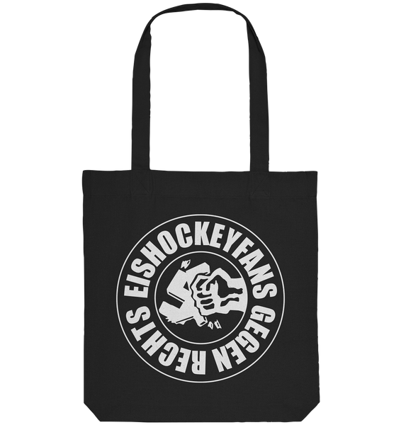 N.O.S.W. BLOCK Gegen Rechts Tote-Bag "EISHOCKEYFANS GEGEN RECHTS" Organic Baumwolltasche natural