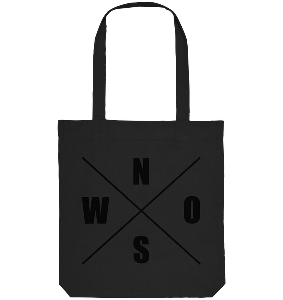 N.O.S.W. BLOCK Tote-Bag "STRAIGHT OUTTA FANBLOCK" Organic Baumwolltasche schwarz
