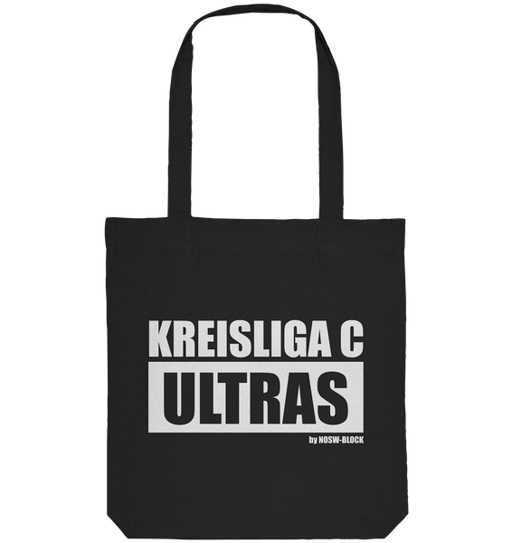 N.O.S.W. BLOCK Fanblock Ultras Tote-Bag "KREISLIGA C ULTRAS" Organic Baumwolltasche schwarz