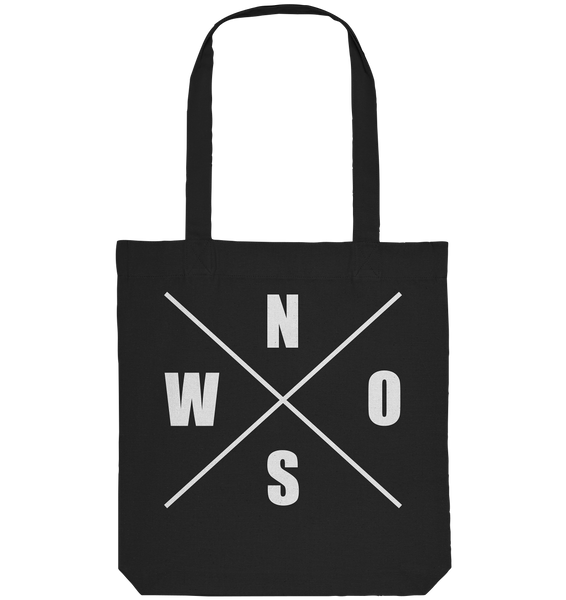 N.O.S.W. BLOCK Tote-Bag "N.O.S.W. ICON" Organic Baumwolltasche schwarz