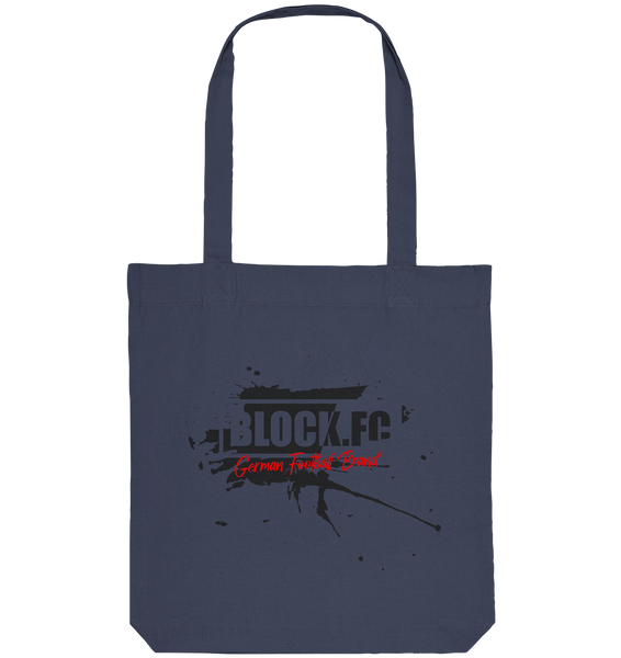 BLOCK.FC Tote-Bag "GERMAN FOOTBALL BRAND" Organic Baumwolltasche midnight blue