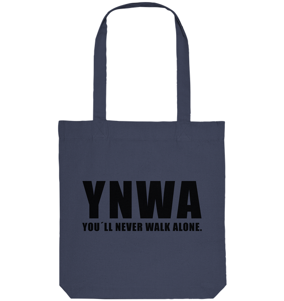 N.O.S.W. BLOCK Fanblock Tote-Bag "YNWA" Organic Baumwolltasche midnight blue