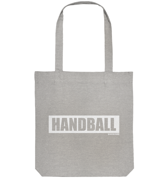  N.O.S.W. BLOCK Teamsport Tote-Bag "HANDBALL" Organic Baumwolltasche heather grau