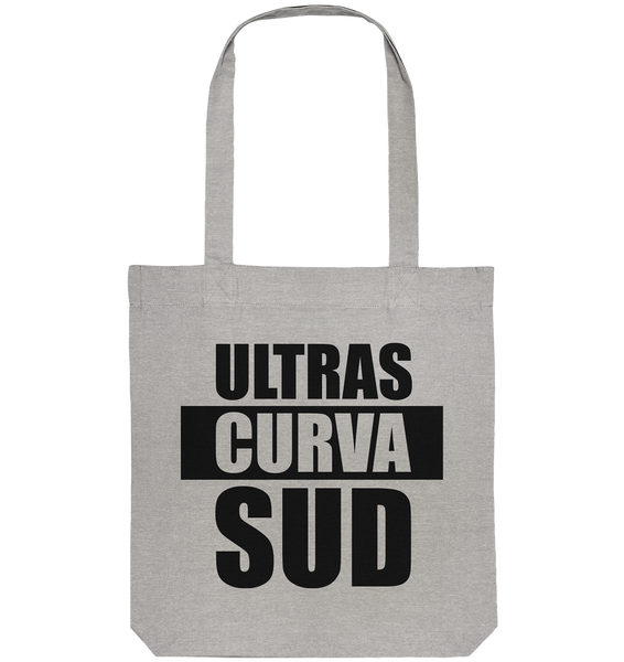 Ultras Tote-Bag "ULTRAS CURVA SUD" Organic Baumwolltasche heather grau