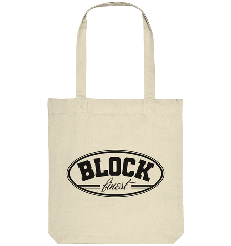 N.O.S.W. BLOCK Fanblock Tote-Bag "BLOCK finest" Organic Baumwolltasche natural