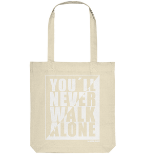 N.O.S.W. BLOCK Fanblock Tote-Bag "YOU´LL NEVER WALK ALONE" Organic Baumwolltasche natural