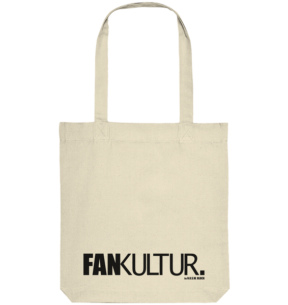 N.O.S.W. BLOCK Fanblock Tote-Bag "FANKULTUR." Organic Baumwolltasche nature