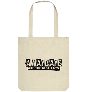 N.O.S.W. BLOCK Fanblock Tote-Bag "AWAYDAYS ARE THE BEST DAYS." Organic Baumwolltasche natural