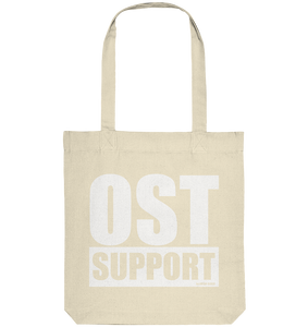 N.O.S.W. BLOCK Fanblock Tote-Bag "OST SUPPORT" Organic Baumwolltasche natural