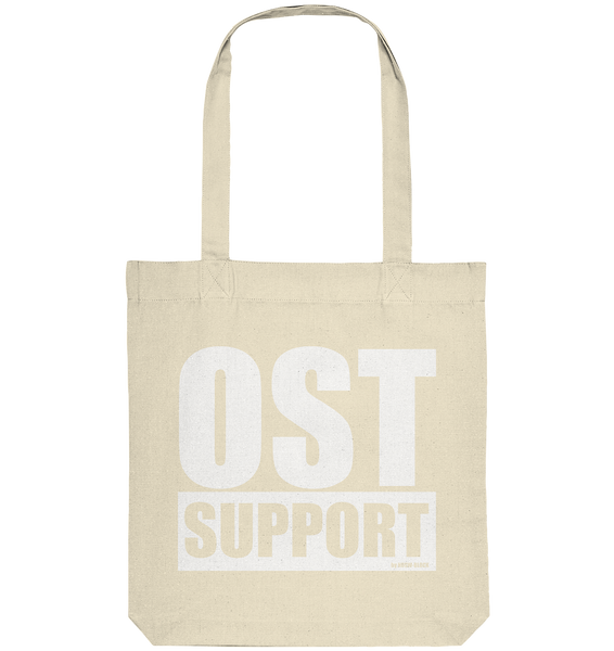 N.O.S.W. BLOCK Fanblock Tote-Bag "OST SUPPORT" Organic Baumwolltasche natural