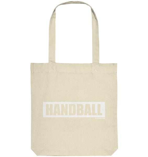  N.O.S.W. BLOCK Teamsport Tote-Bag "HANDBALL" Organic Baumwolltasche natural