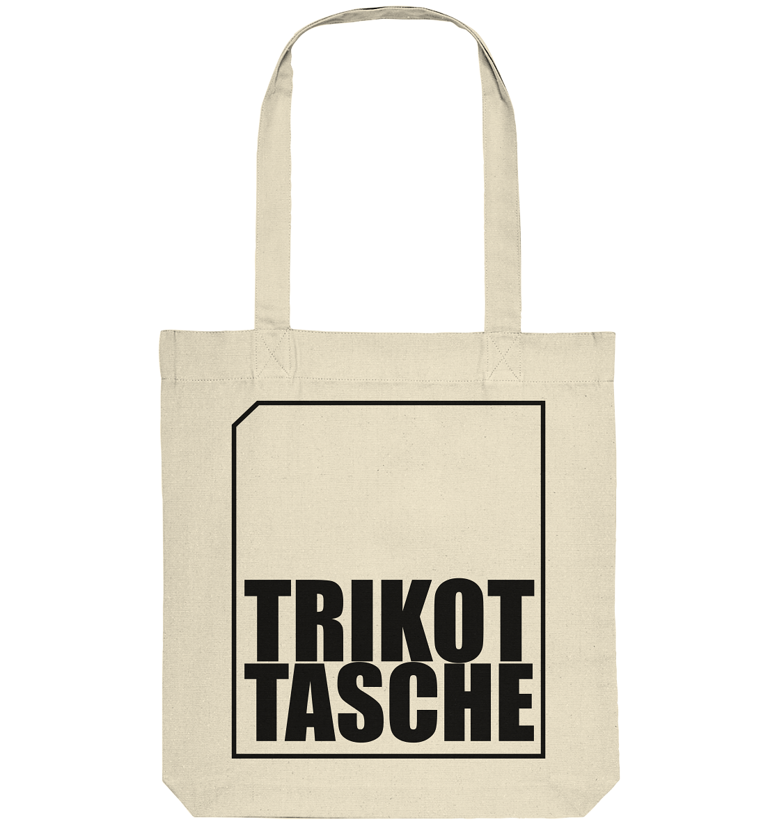 N.O.S.W. BLOCK Teamsport Tote-Bag "TRIKOT TASCHE" Organic Baumwolltasche natural