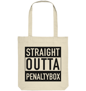 N.O.S.W. BLOCK Fanblock Organic Tote-Bag "STRAIGHT OUTTA PENALTY BOX" Baumwolltasche natural