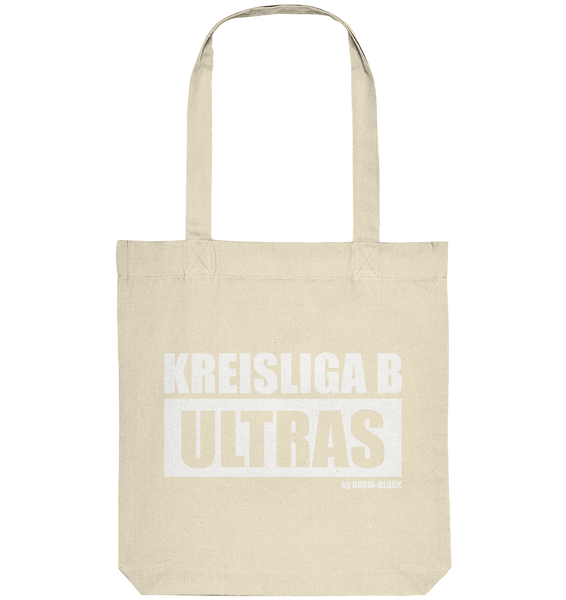 N.O.S.W. BLOCK Ultras Tote-Bag "KREISLIGA B ULTRAS" Organic Baumwolltasche natural